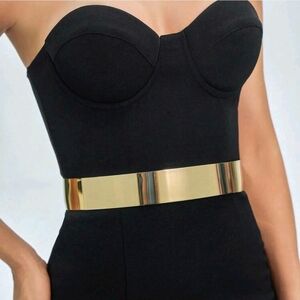 Shiny Gold Mirror Belt